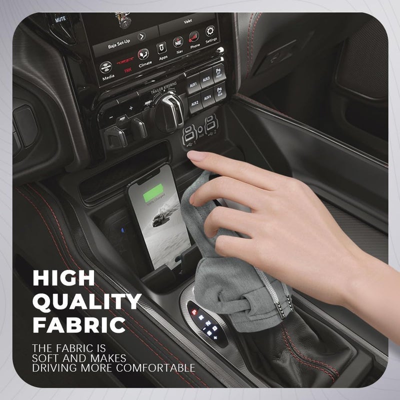 RGOAANC Gear Shift Hoodie, Gear Shift Cover, Fashionable Hoodie Automotive Gear Shift Knob Protector, Car Accessories Mini Sweater Gear Shift Knob Cover for Car Gear Shift Levers (Gray-2PCS) - Image 4